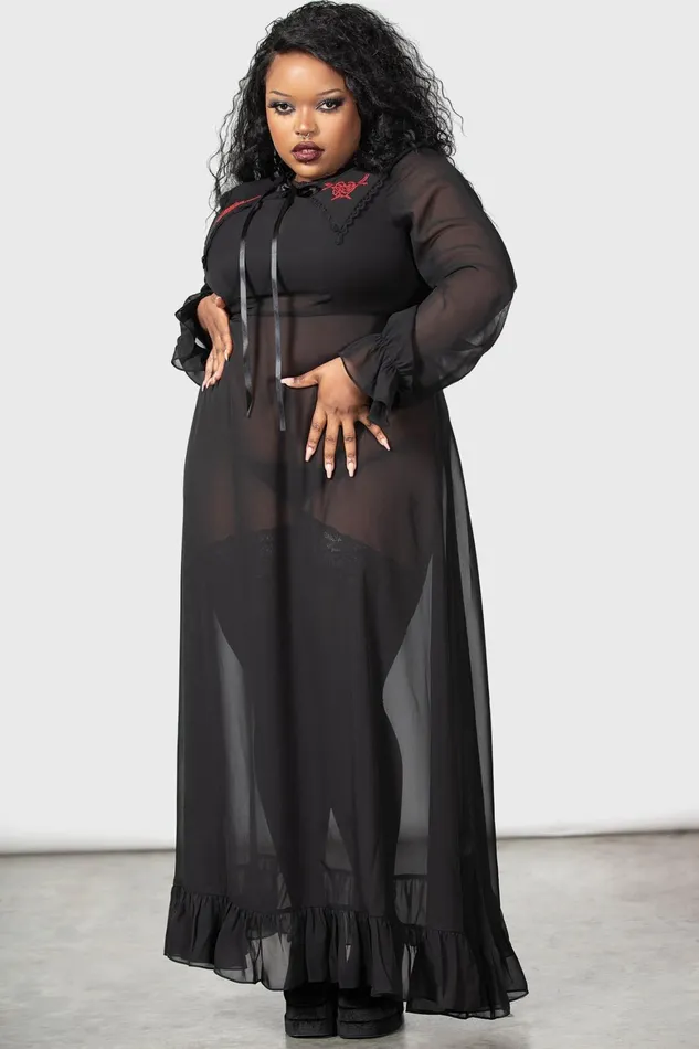 Killstar Miss Thumberlina Maxi Dress Women Shirt