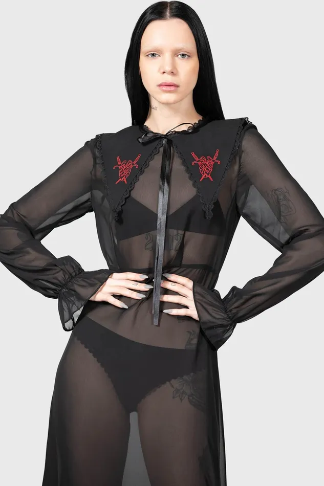 Killstar Miss Thumberlina Maxi Dress Women Shirt