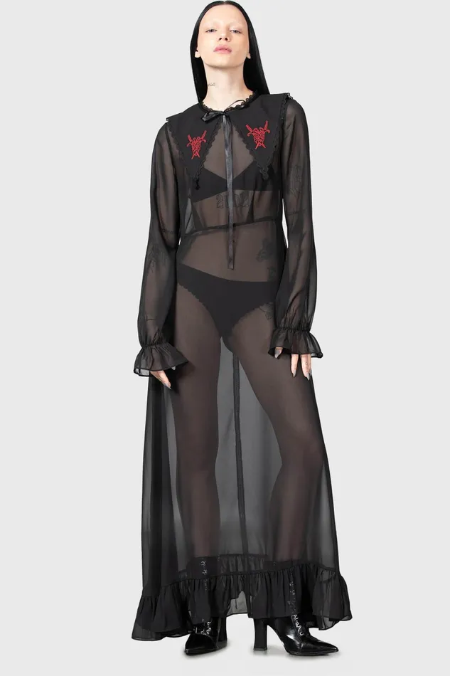 Killstar Miss Thumberlina Maxi Dress Women Shirt