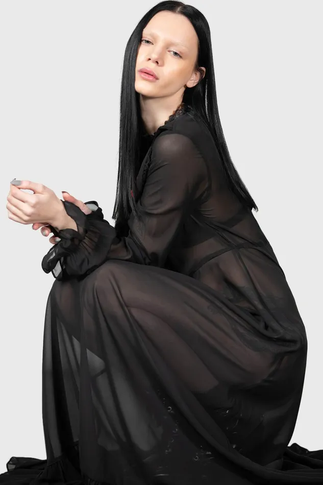 Killstar Miss Thumberlina Maxi Dress Women Shirt