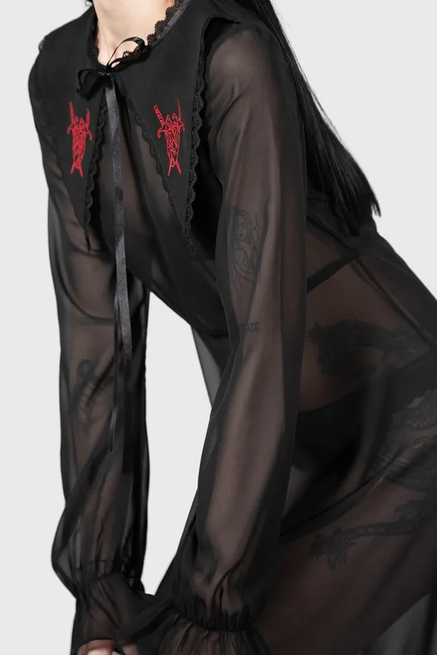 Killstar Miss Thumberlina Maxi Dress Women Shirt