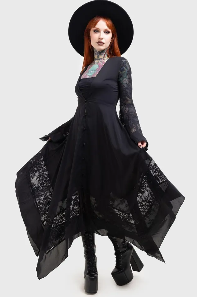 Killstar Misty Night Maxi Dress Women Maxi