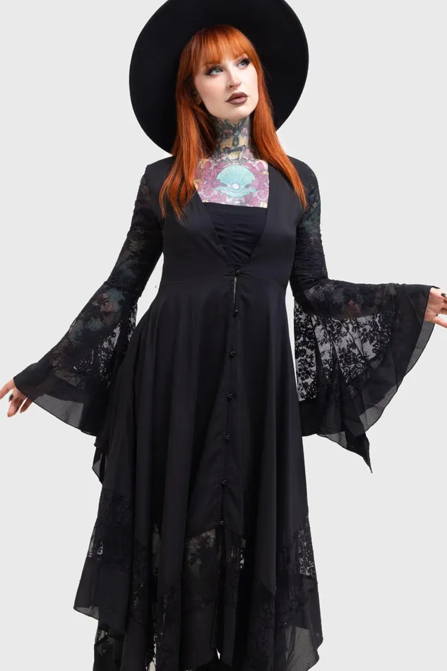 Killstar Misty Night Maxi Dress Women Maxi