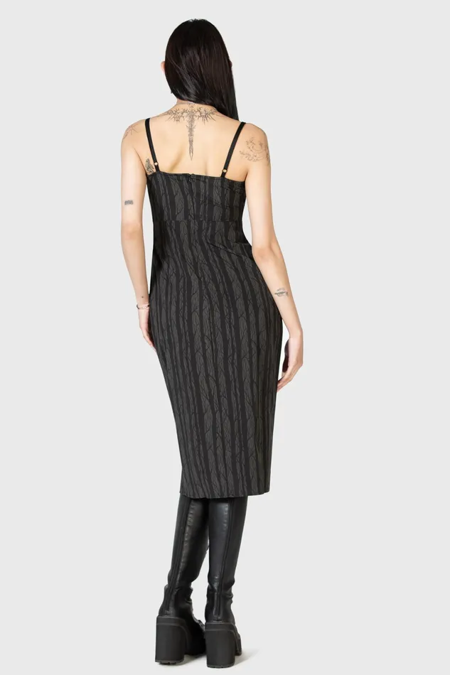 Killstar Moonlit Bloom Slip Dress Women Midi