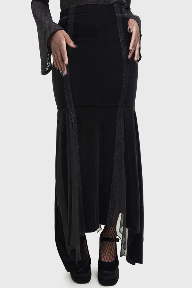 Killstar Morose Skirt Women Maxi Skirts