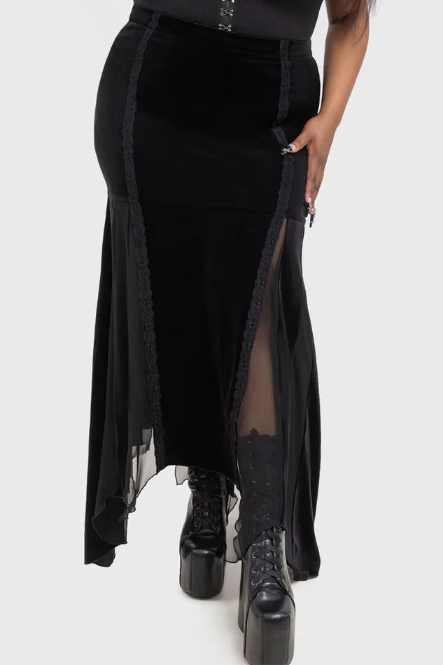 Killstar Morose Skirt Women Maxi Skirts