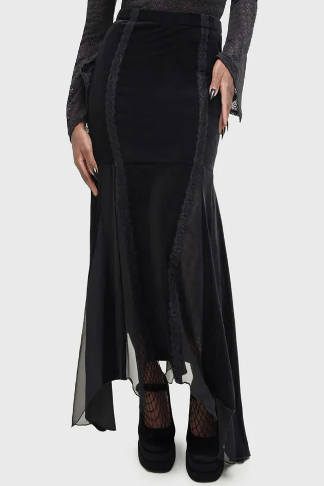 Killstar Morose Skirt Women Maxi Skirts