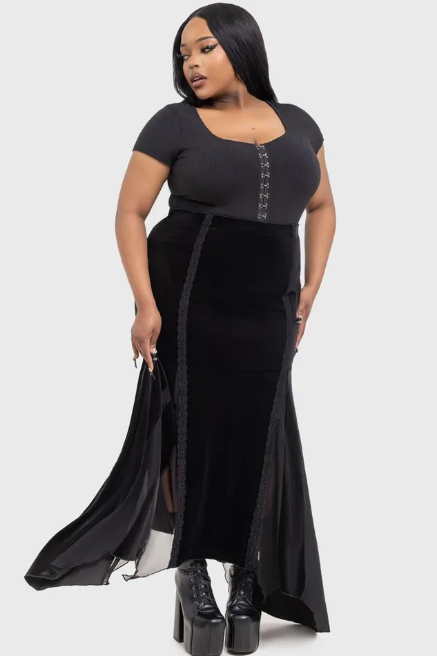 Killstar Morose Skirt Women Maxi Skirts