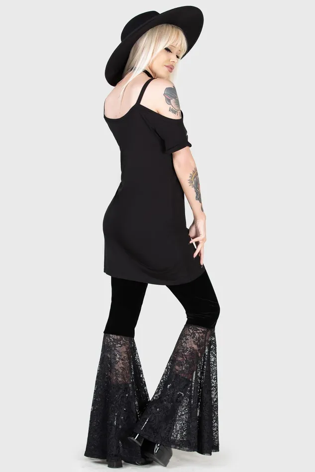 Killstar Muerte Waiting Distress Top Women TShirts and Vests