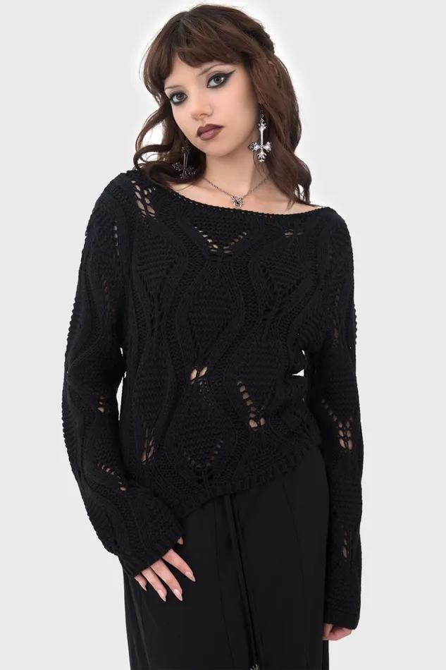 Killstar Nebula Riot Sweater Women Sweaters