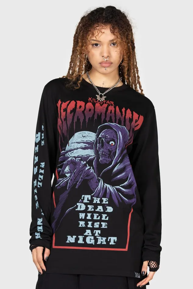 Killstar Necromancer Long Sleeve Top Women Long Sleeves