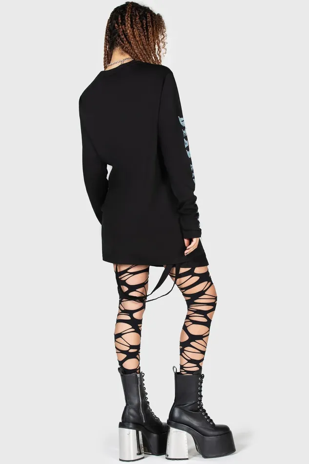 Killstar Necromancer Long Sleeve Top Women Long Sleeves