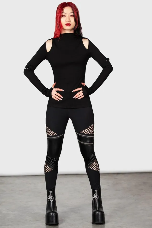 Killstar Neo Noir Leggings Women Leggings