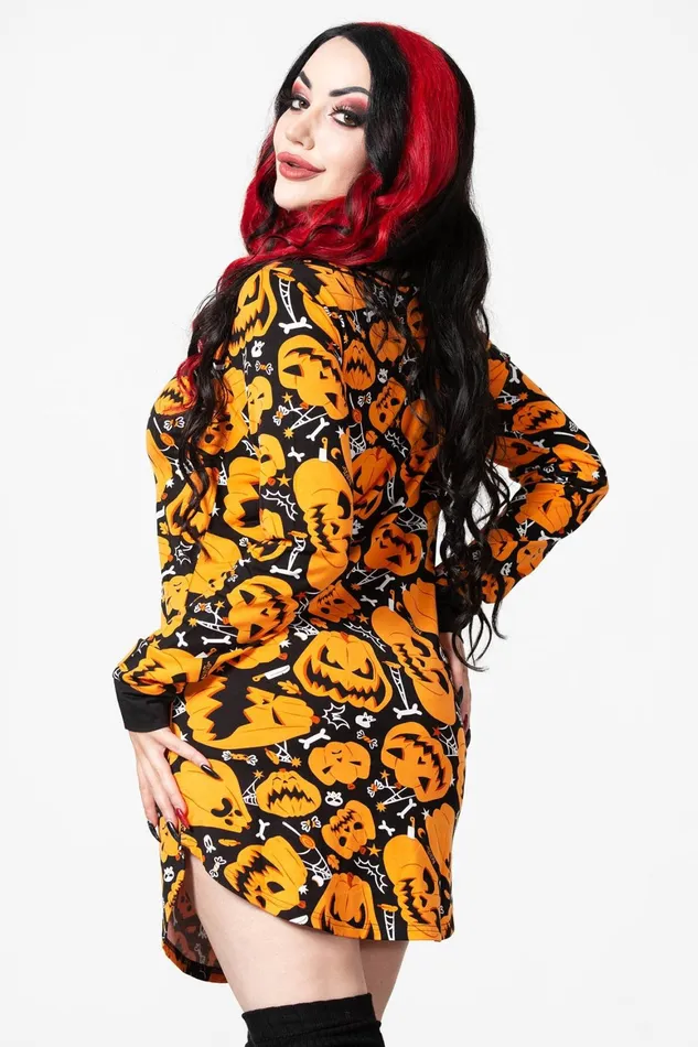 Killstar Night Harvest Henley Dress Women Loungewear