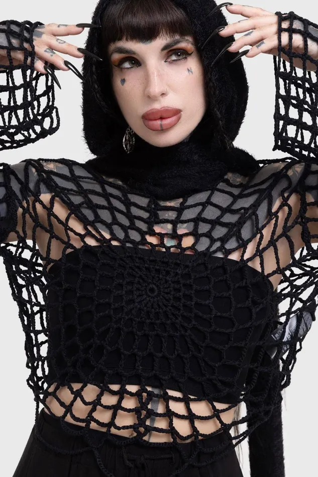 Killstar Night Trap Sweater Women Sweaters