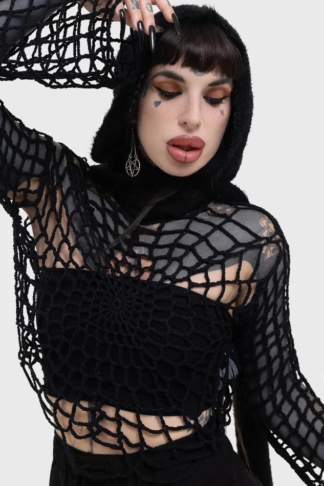 Killstar Night Trap Sweater Women Sweaters