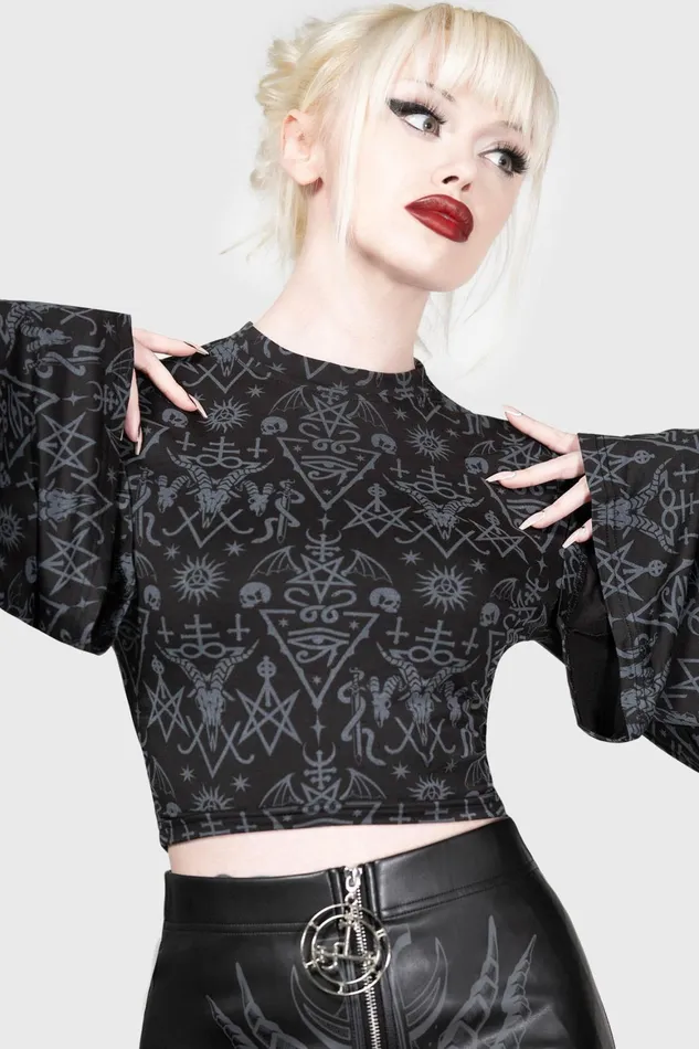 Killstar Nightmagick Top Women Long Sleeves