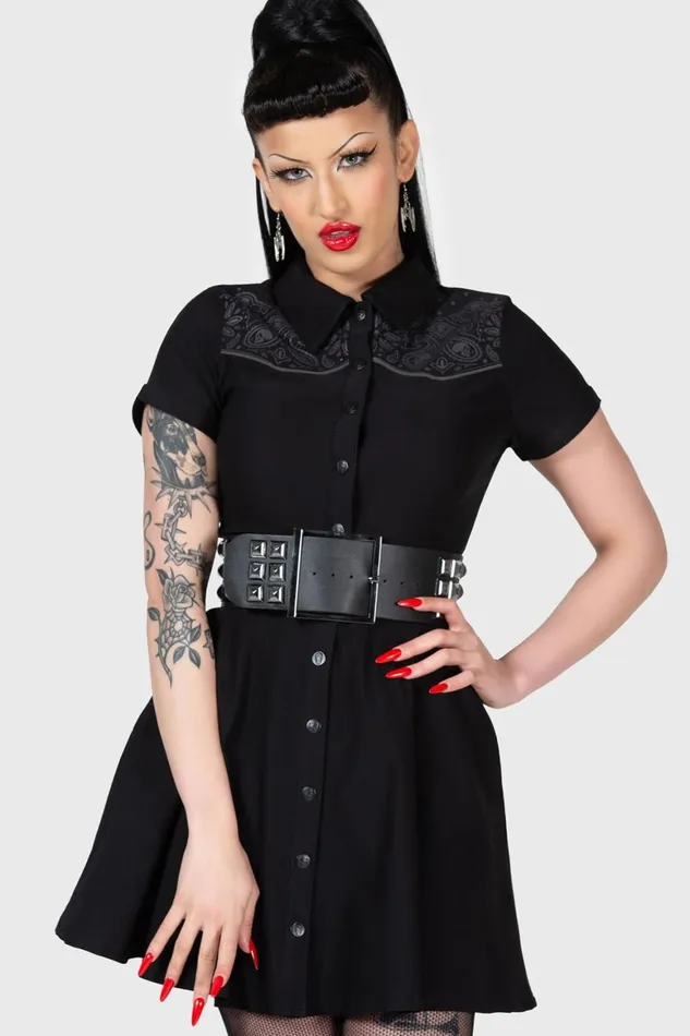 Killstar No Where039s Ville Skater Dress Women Mini