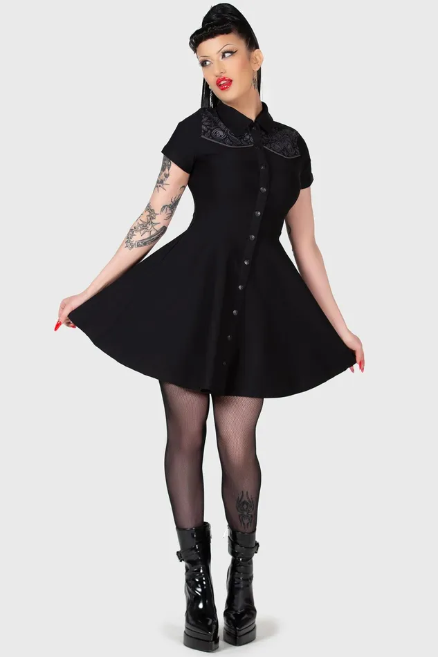 Killstar No Where039s Ville Skater Dress Women Mini
