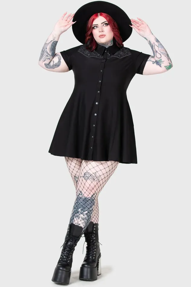 Killstar No Where039s Ville Skater Dress Women Mini