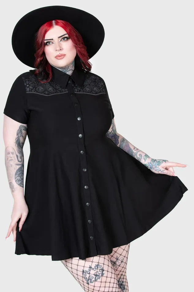 Killstar No Where039s Ville Skater Dress Women Mini
