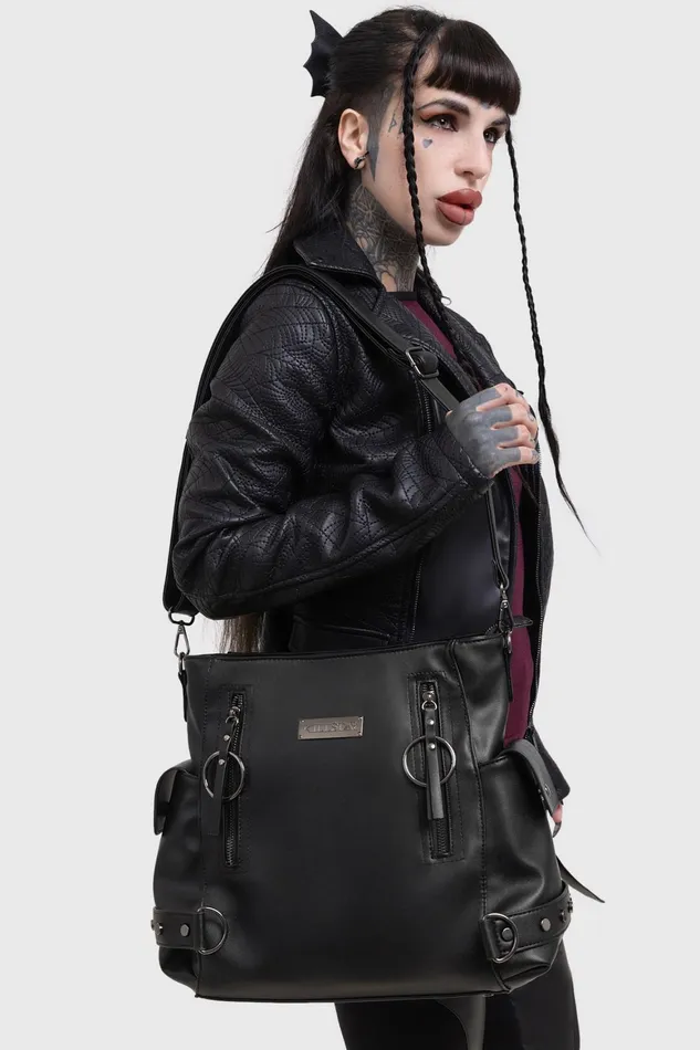 Killstar Noctis Winged Bucket Bag Women Handbags
