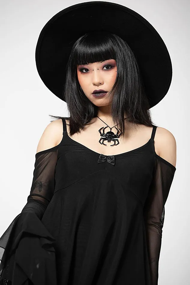 Killstar Omen Crush Dress Women Midi