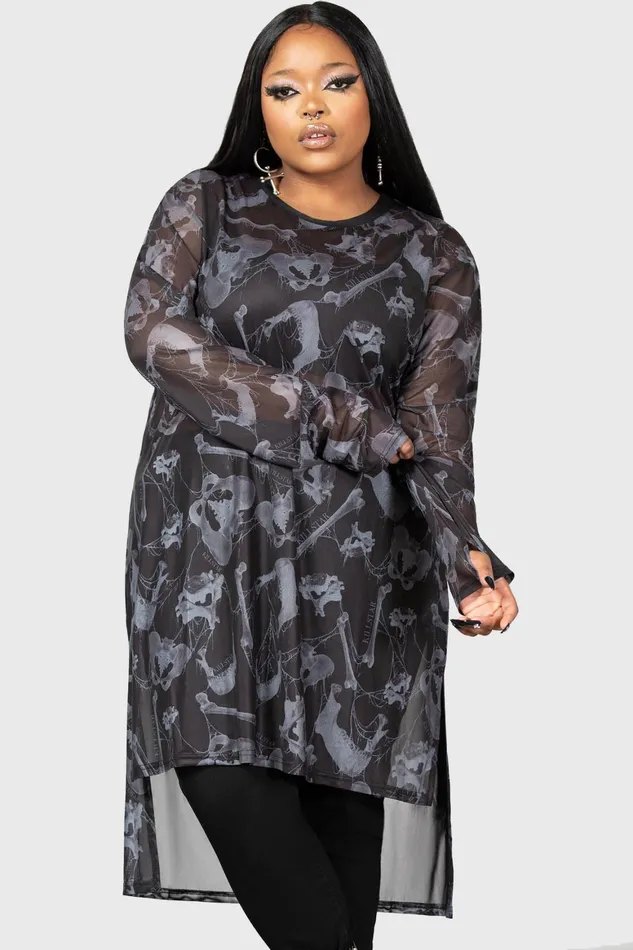 Killstar Ossuary Long Sleeve Top Men Long Sleeves