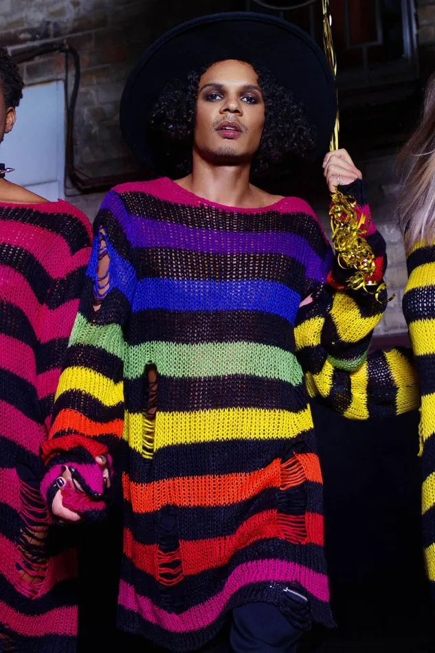 Killstar Over The Rainbow Knit Sweater Women Sweaters