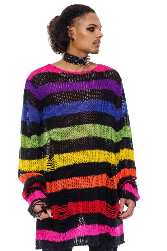 Killstar Over The Rainbow Knit Sweater Women Sweaters