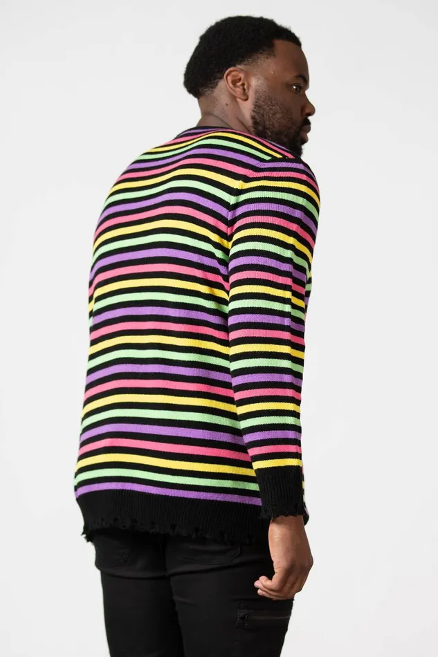 Killstar Rainbow Warrior Knit Sweater Women Sweaters