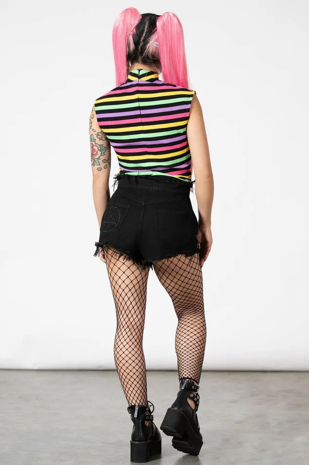 Killstar Rainbow Warrior Top Women TShirts and Vests
