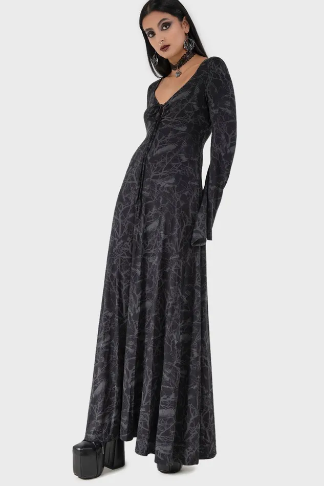 Killstar Raven Shade Dress Women Maxi