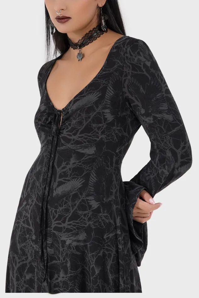 Killstar Raven Shade Dress Women Maxi