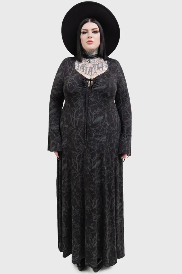Killstar Raven Shade Dress Women Maxi