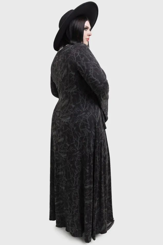 Killstar Raven Shade Dress Women Maxi