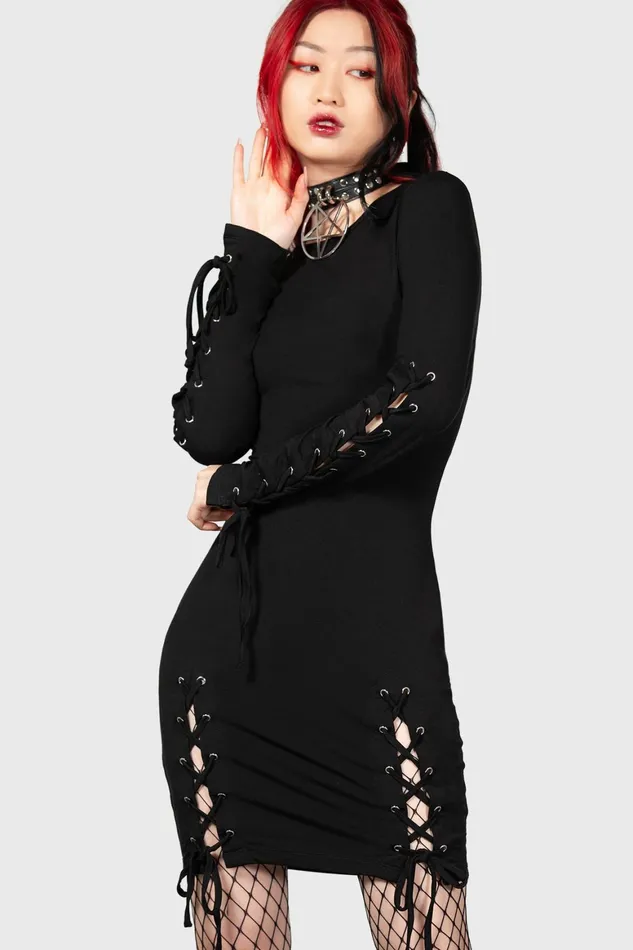 Killstar Rory Bodycon Dress Women Mini