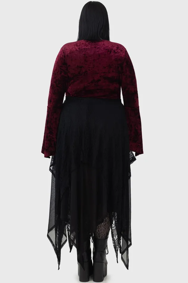 Killstar Rosethorn Top Women Long Sleeves