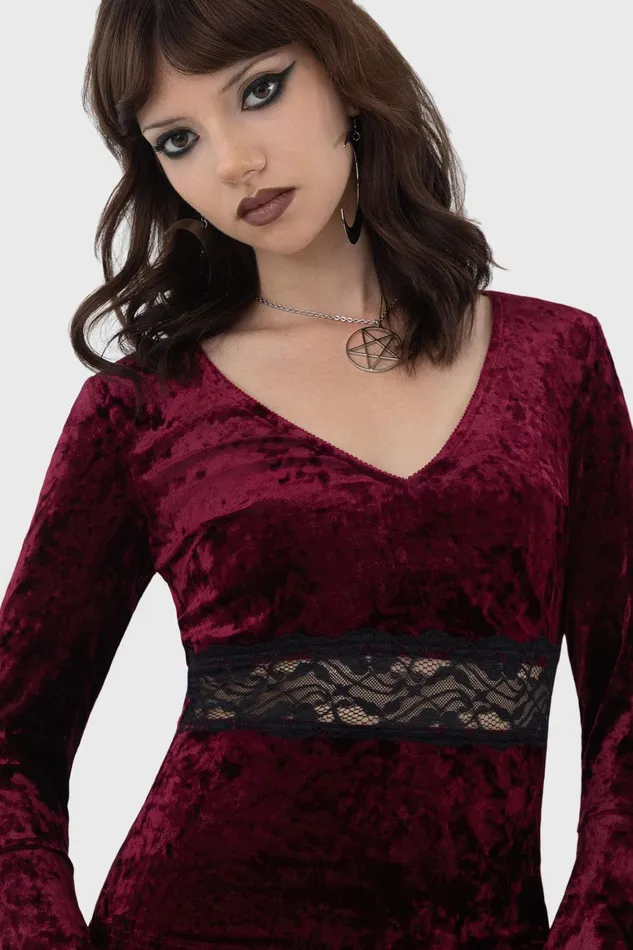 Killstar Rosethorn Top Women Long Sleeves