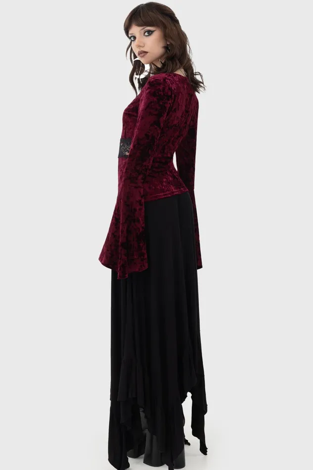 Killstar Rosethorn Top Women Long Sleeves