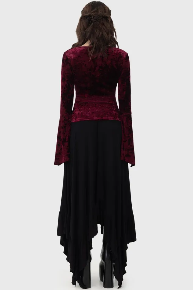 Killstar Rosethorn Top Women Long Sleeves