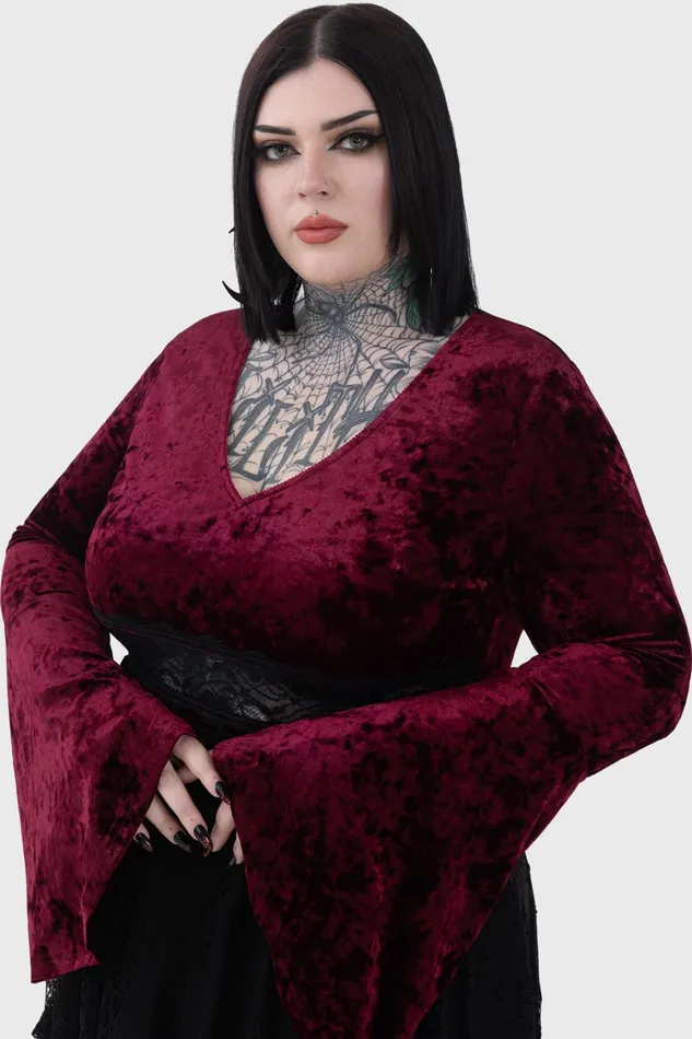 Killstar Rosethorn Top Women Long Sleeves