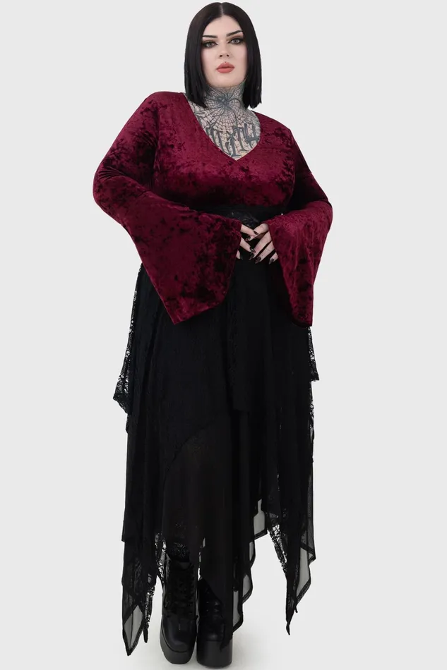 Killstar Rosethorn Top Women Long Sleeves