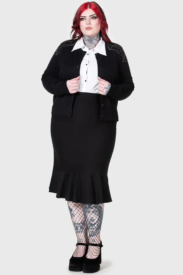 Killstar Royal Blast Skirt Women Midi Skirts