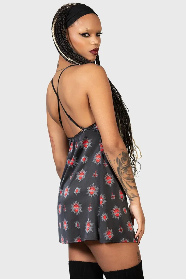 Killstar Ruby Tears Slip Dress Women Loungewear