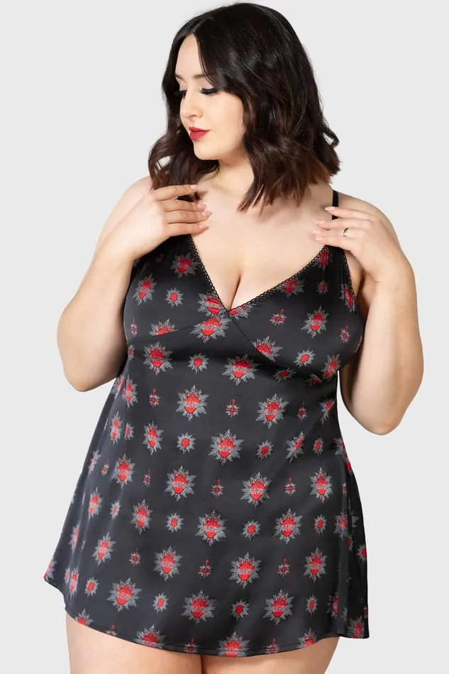 Killstar Ruby Tears Slip Dress Women Loungewear