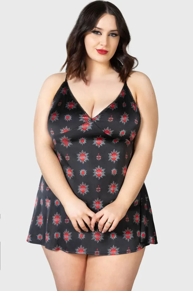 Killstar Ruby Tears Slip Dress Women Loungewear