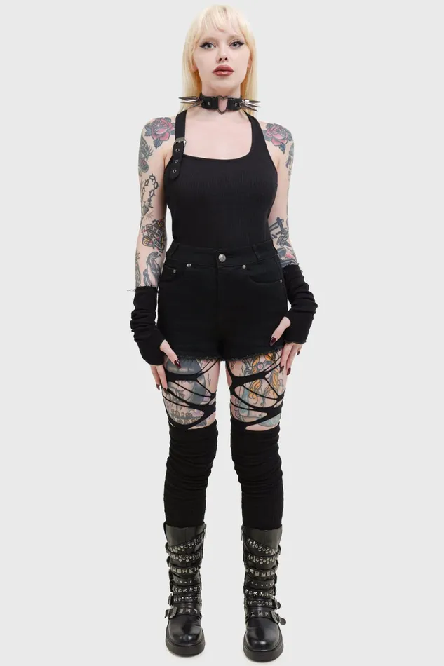 Killstar Saw Edge Shorts Women Shorts