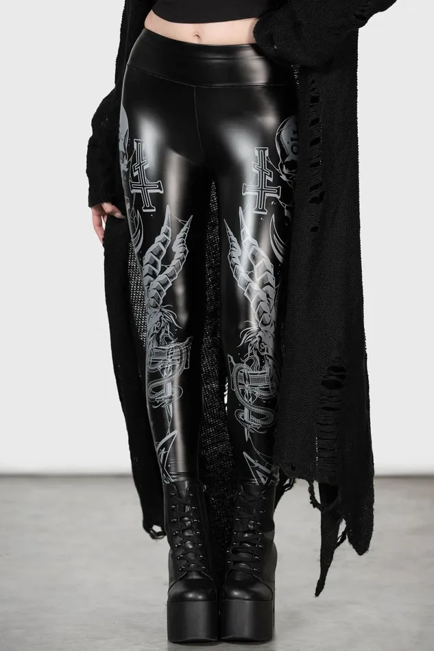 Killstar Screech Owl Leggings Women Leggings