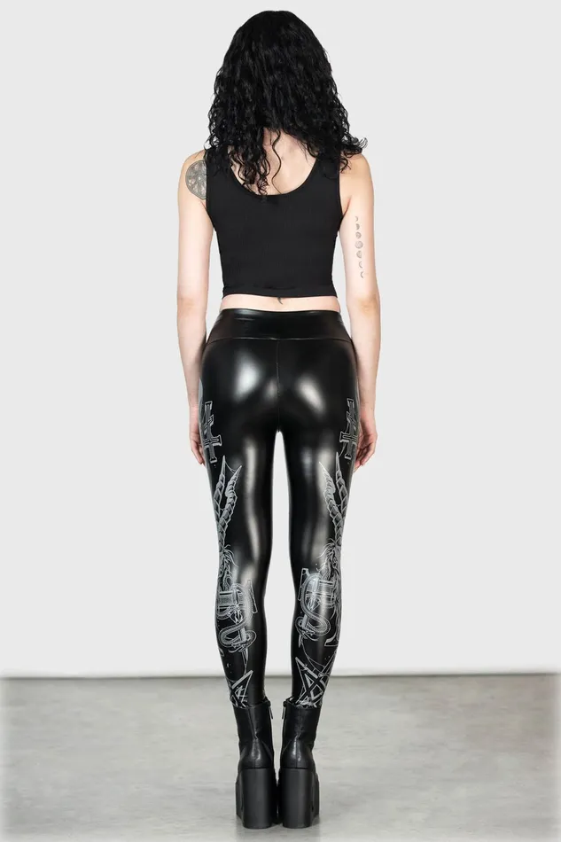 Killstar Screech Owl Leggings Women Leggings